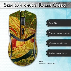 Skin dán chuột Razer Cobra Pro mẫu con Gà Kê Nhật Hoa