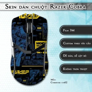 Skin dán chuột Razer Cobra Pro mẫu Cyberpunk cyb02