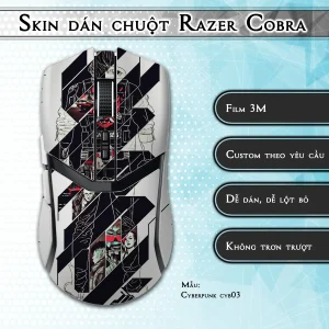 Skin dán chuột Razer Cobra Pro mẫu Cyberpunk cyb03
