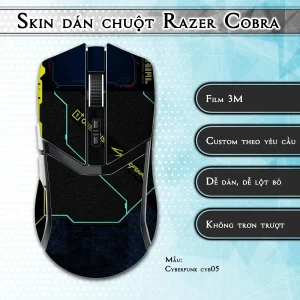Skin dán chuột Razer Cobra Pro mẫu Cyberpunk cyb05