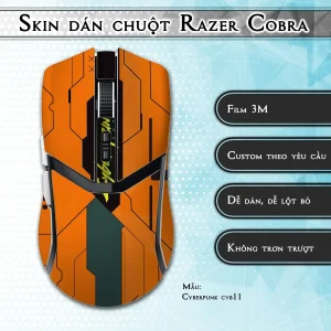 Skin dán chuột Razer Cobra Pro mẫu Cyberpunk cyb11