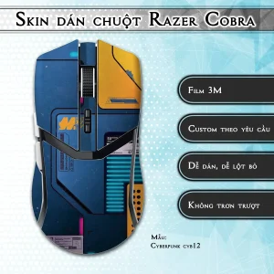 Skin dán chuột Razer Cobra Pro mẫu Cyberpunk cyb12