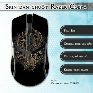 Skin dán chuột Razer Cobra Pro mẫu Cá chép hóa rồng CHR009