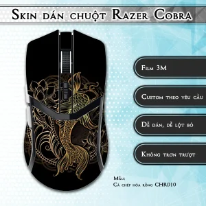 Skin dán chuột Razer Cobra Pro mẫu Cá chép hóa rồng CHR010