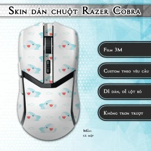 Skin dán chuột Razer Cobra Pro mẫu cá mập