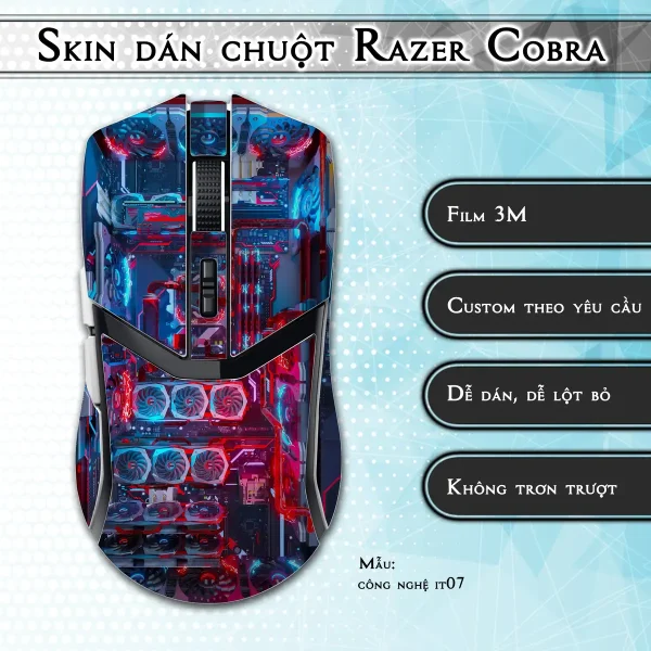 Skin dán chuột Razer Cobra Pro mẫu công nghệ it07