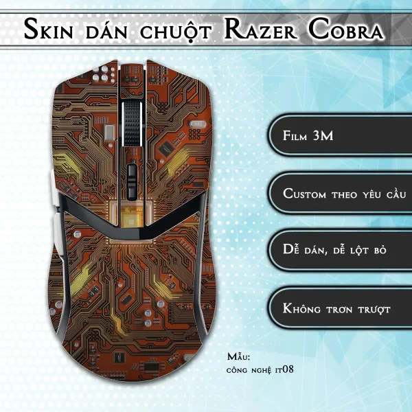 Skin dán chuột Razer Cobra Pro mẫu công nghệ it08
