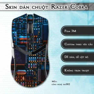 Skin dán chuột Razer Cobra Pro mẫu công nghệ tec002