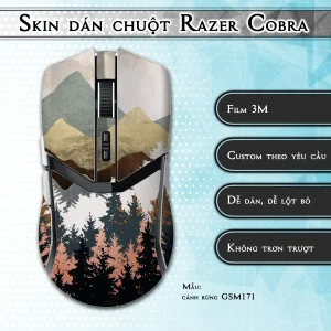 Skin dán chuột Razer Cobra Pro mẫu cảnh rừng GSM171