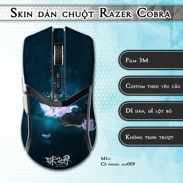Skin dán chuột Razer Cobra Pro mẫu Cổ phong acp009