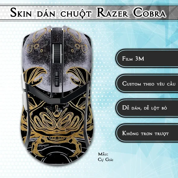 Skin dán chuột Razer Cobra Pro mẫu Cự Giải