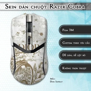 Skin dán chuột Razer Cobra Pro mẫu Dior Imperat