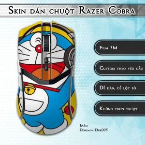 Skin dán chuột Razer Cobra Pro mẫu Doremon Dor005