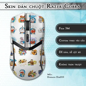 Skin dán chuột Razer Cobra Pro mẫu Doremon Dor010