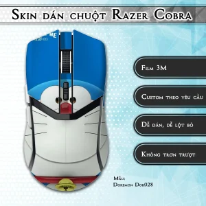 Skin dán chuột Razer Cobra Pro mẫu Doremon Dor028
