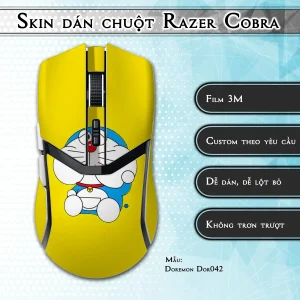 Skin dán chuột Razer Cobra Pro mẫu Doremon Dor042