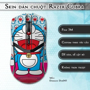 Skin dán chuột Razer Cobra Pro mẫu Doremon Dor043