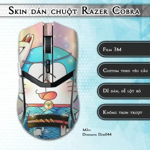 Skin dán chuột Razer Cobra Pro mẫu Doremon Dor044