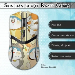 Skin dán chuột Razer Cobra Pro mẫu Doremon Dor048