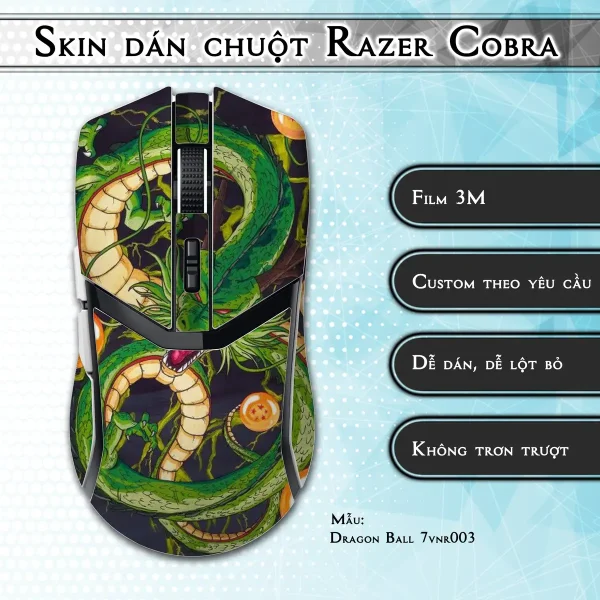 Skin dán chuột Razer Cobra Pro mẫu Dragon Ball 7vnr003
