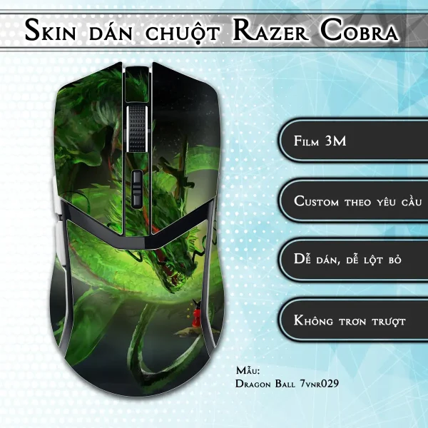 Skin dán chuột Razer Cobra Pro mẫu Dragon Ball 7vnr029