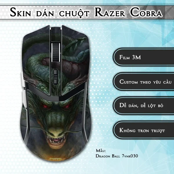 Skin dán chuột Razer Cobra Pro mẫu Dragon Ball 7vnr030