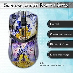 Skin dán chuột Razer Cobra Pro mẫu Dragon Ball Goku 4 7vnr73