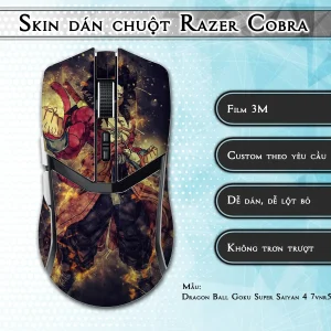 Skin dán chuột Razer Cobra Pro mẫu Dragon Ball Goku Super Saiyan 4 7vnr55
