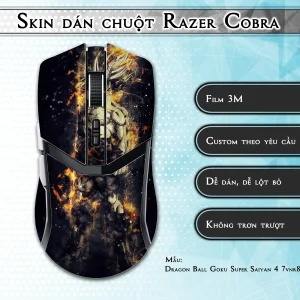Skin dán chuột Razer Cobra Pro mẫu Dragon Ball Goku Super Saiyan 4 7vnr80