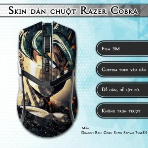 Skin dán chuột Razer Cobra Pro mẫu Dragon Ball Goku Super Saiyan 7vnr84