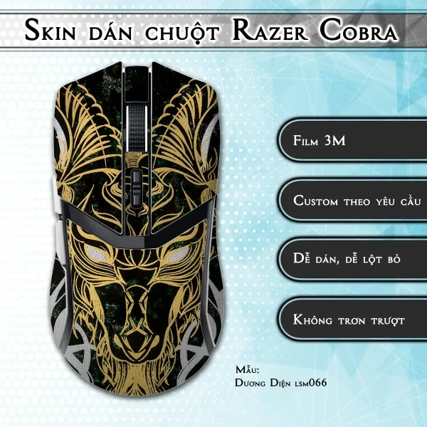 Skin dán chuột Razer Cobra Pro mẫu Dương Diện lsm066