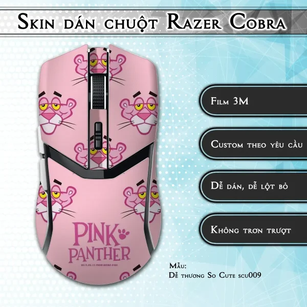 Skin dán chuột Razer Cobra Pro mẫu Dễ thương So Cute scu009