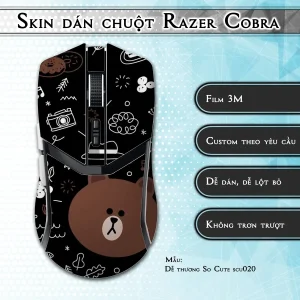 Skin dán chuột Razer Cobra Pro mẫu Dễ thương So Cute scu020