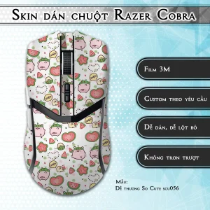 Skin dán chuột Razer Cobra Pro mẫu Dễ thương So Cute scu056