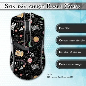 Skin dán chuột Razer Cobra Pro mẫu Dễ thương So Cute scu057