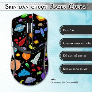 Skin dán chuột Razer Cobra Pro mẫu Dễ thương So Cute scu059