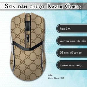 Skin dán chuột Razer Cobra Pro mẫu Gucci Gucc1008