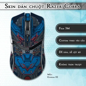 Skin dán chuột Razer Cobra Pro mẫu Gundam 02