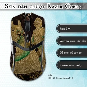 Skin dán chuột Razer Cobra Pro mẫu Hiệp Sỹ Trung Cổ lsm018
