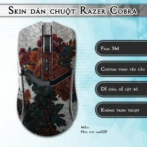 Skin dán chuột Razer Cobra Pro mẫu Hoa cúc lsm020