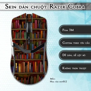 Skin dán chuột Razer Cobra Pro mẫu Hoa văn hov012