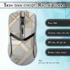 Skin dán chuột Razer Cobra Pro mẫu hình học viền vàng xếp chéo
