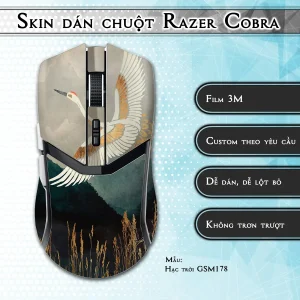 Skin dán chuột Razer Cobra Pro mẫu Hạc trời GSM178
