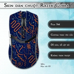 Skin dán chuột Razer Cobra Pro mẫu Họa tiết 03