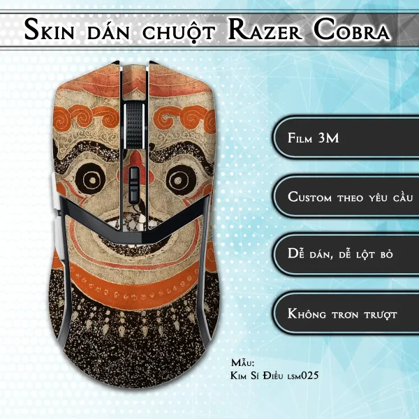 Skin dán chuột Razer Cobra Pro mẫu Kim Sí Điểu lsm025