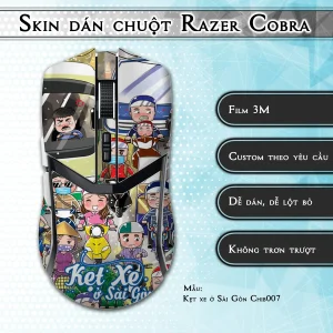 Skin dán chuột Razer Cobra Pro mẫu Kẹt xe ở Sài Gòn Chib007