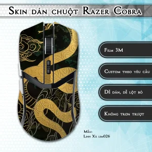 Skin dán chuột Razer Cobra Pro mẫu Linh Xà lsm026