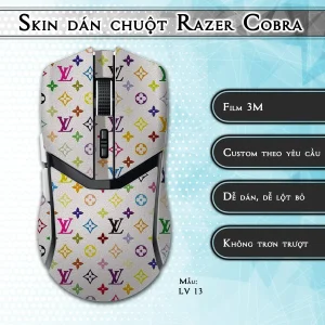 Skin dán chuột Razer Cobra Pro mẫu LV 13