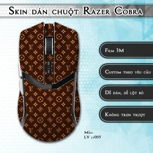 Skin dán chuột Razer Cobra Pro mẫu LV lv005