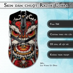 Skin dán chuột Razer Cobra Pro mẫu Lân Vương Uy Dũng